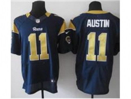 Nike St. Louis Rams 11 Tavon Austin Blue Elite NFL Jersey