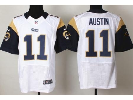 Nike St. Louis Rams 11 Tavon Austin White Elite NFL Jersey