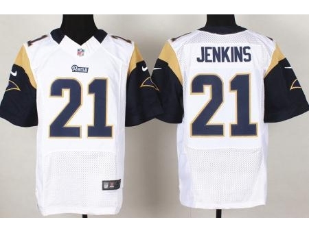 Nike St. Louis Rams 21 Janoris Jenkins White Elite NFL Jersey