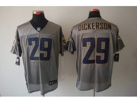 Nike St. Louis Rams 29 Eric Dickerson Grey Elite Shadow NFL Jersey