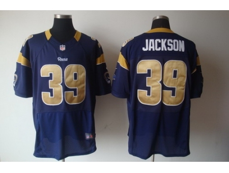 Nike St. Louis Rams 39 Steven Jackson Blue Elite NFL Jersey