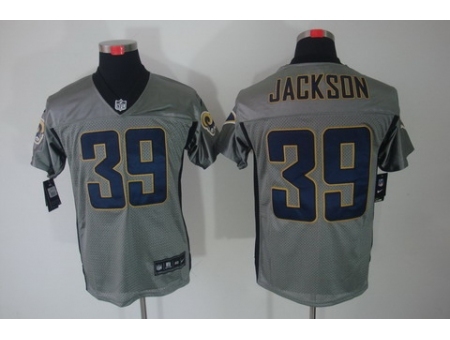 Nike St. Louis Rams 39 Steven Jackson Grey Elite Shadow NFL Jersey