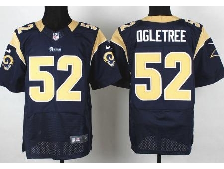 Nike St. Louis Rams 52 Alec Ogletree Blue Elite NFL Jersey