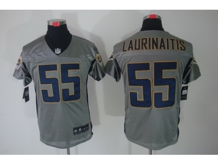 Nike St. Louis Rams 55 James Laurinaitis Grey Elite Shadow NFL Jersey