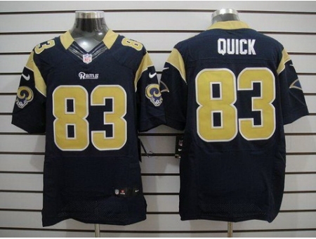 Nike St. Louis Rams 83 Brian Quick Blue Elite NFL Jersey