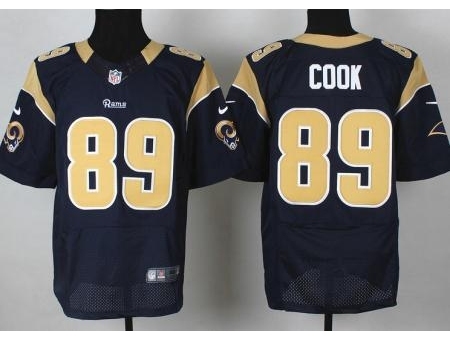 Nike St. Louis Rams 89 Jared Cook Blue Elite NFL Jersey