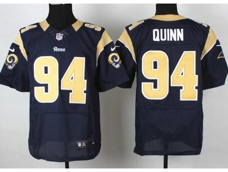 Nike St. Louis Rams 94 Robert Quinn Blue Elite NFL Jersey