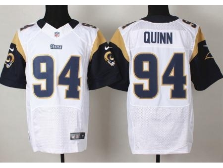 Nike St. Louis Rams 94 Robert Quinn White Elite NFL Jersey