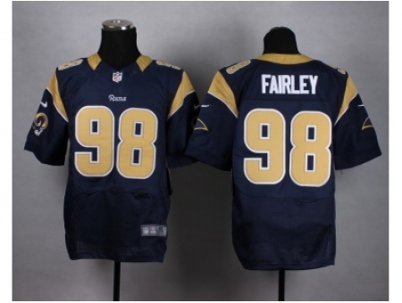 Nike St. Louis Rams 98 Nick Fairley blue Elite NFL Jersey