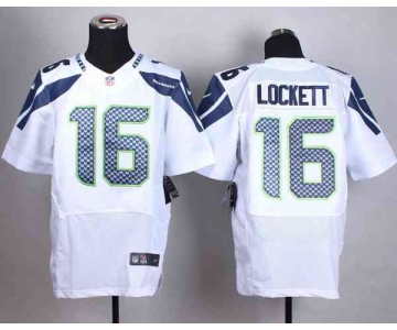 nike nfl jerseys seattle seahawks 16 lockett white[Elite]