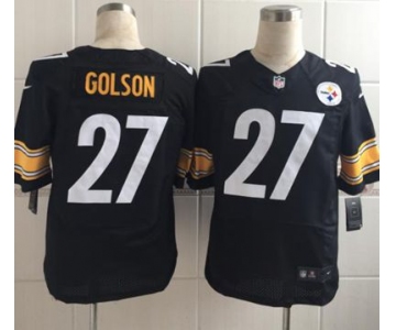 nike nfl jerseys pittsburgh steelers 27 golson black[Elite][golson]