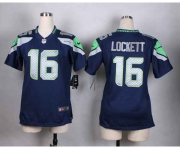 nike women nfl jerseys seattle seahawks 16 lockett blue[nike]