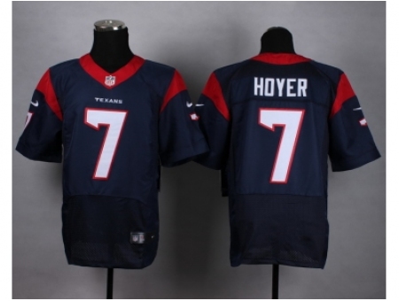 Nike Houston Texans 7 Brian Hoyer blue Elite NFL Jersey