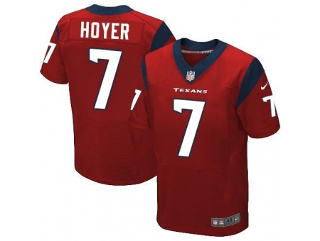 Nike Houston Texans 7 Brian Hoyer Red Elite NFL Jersey