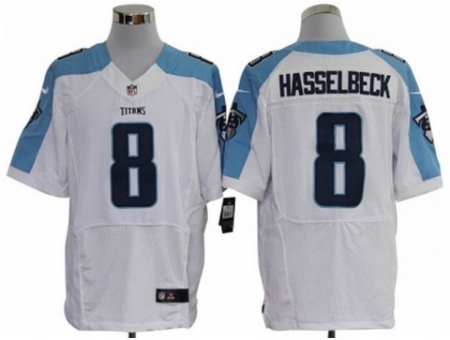 Nike Tennessee Titans 8 Matt Hasselbeck white Elite NFL Jersey