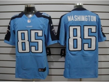 Nike Tennessee Titans 85 Nate Washington Light Blue Elite NFL Jersey