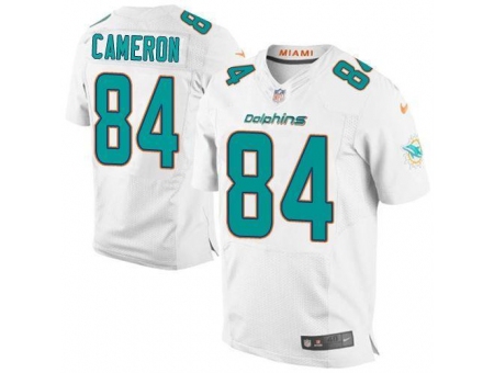 Nike Miami Dolphins 84 Jordan Cameron White Elite NFL Jersey