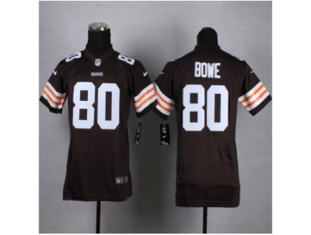 Women Nike cleveland browns 80 Dwayne Bowe Brown NFL Jersey