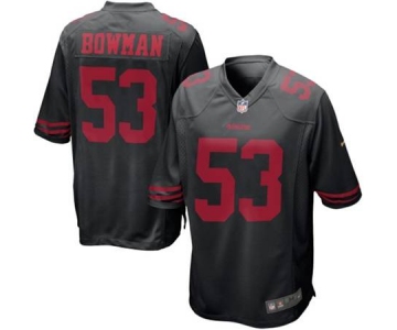 nike nfl jerseys san francisco 49ers 53 bowman black[nike limited]