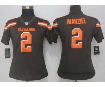 nike women nfl jerseys cleveland browns 2 manziel brown[nike limited][new style]