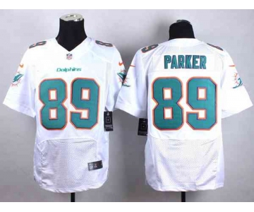 nike nfl jerseys miami dolphins 89 parker white[Elite]