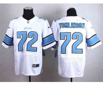 nike nfl jerseys detroit lions 72 tomlinson white[Elite]