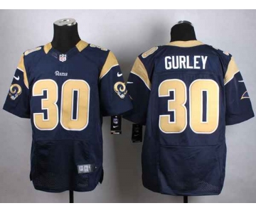 nike nfl jerseys st. louis rams 30 gurley blue[Elite][gurley]