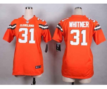 nike women nfl jerseys cleveland browns 31 whitner orange[nike][new style]