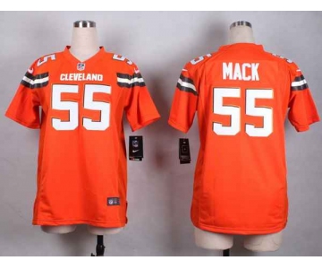 nike women nfl jerseys cleveland browns 55 mack orange[nike][new style]