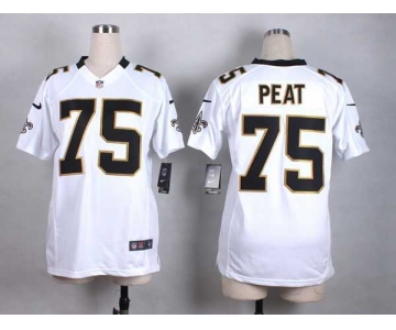 nike women nfl jerseys new orleans saints 75 peat white[nike]