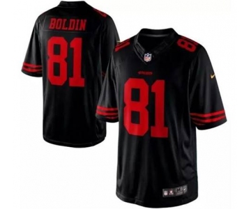 nike nfl jerseys san francisco 49ers 81 boldin black[nike limited]