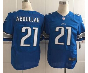 nike nfl jerseys detroit lions 21 abdullah blue[Elite][abdullah]