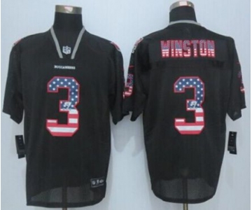 nike nfl jerseys tampa bay buccaneers 3 winston black[Elite USA flag fashion]