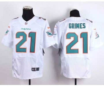 nike nfl jerseys miami dolphins 21 grimes white[Elite][grimes]