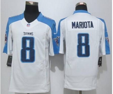 nike nfl jerseys tennessee titans 8 mariota white[nike limited][mariota]