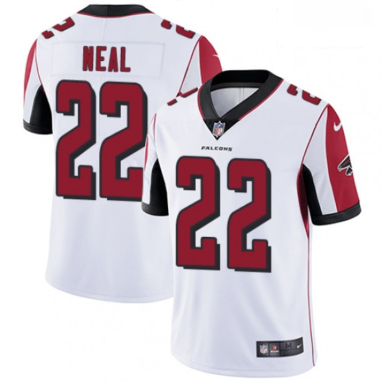 Men Nike Atlanta Falcons 22 Keanu Neal White Vapor Untouchable L