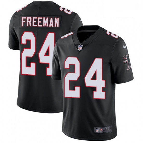 Men Nike Atlanta Falcons 24 Devonta Freeman Black Alternate Vapor Untouchable Limited Player NFL Jer