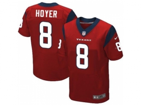 Nike Houston Texans 8 Brian Hoyer Red Elite NFL Jersey