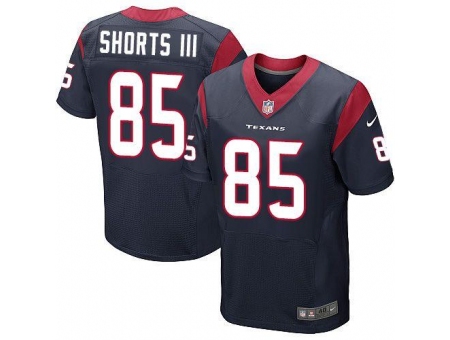 Nike Houston Texans 85 Cecil Shorts III Blue Elite NFL Jersey