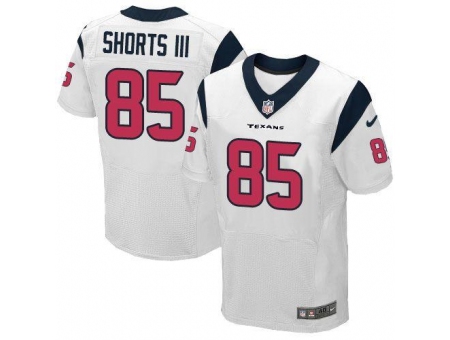 Nike Houston Texans 85 Cecil Shorts III White Elite NFL Jersey