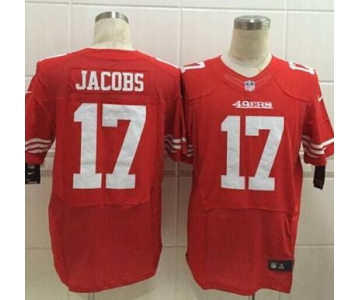 nike nfl jerseys san francisco 49ers 17 jacobs red[Elite][jacobs]