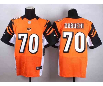 nike nfl jerseys cincinnati bengals 70 ogbuehi orange[Elite]