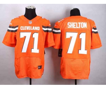 nike nfl jerseys cleveland browns 71 shelton orange[Elite][new style]