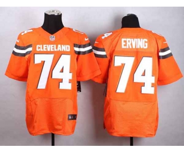 nike nfl jerseys cleveland browns 74 erving orange[Elite][new style]