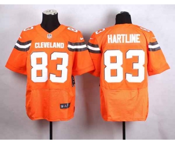 nike nfl jerseys cleveland browns 83 hartline orange[Elite][new style]