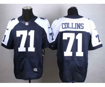 nike nfl jerseys dallas cowboys 71 collins blue[Elite thankgivings]