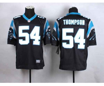 nike nfl jerseys carolina panthers 54 thompson black[Elite]