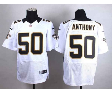 nike nfl jerseys new orleans saints 50 anthony white[Elite]