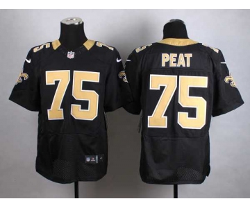 nike nfl jerseys new orleans saints 75 peat black[Elite]