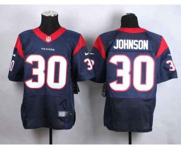 nike nfl jerseys houston texans 30 johnson blue[Elite]